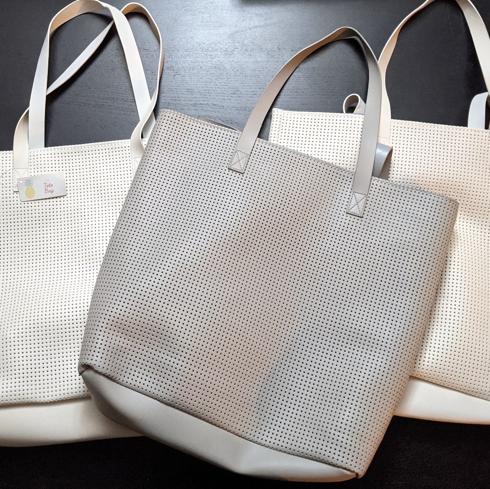 Perforated tote bag